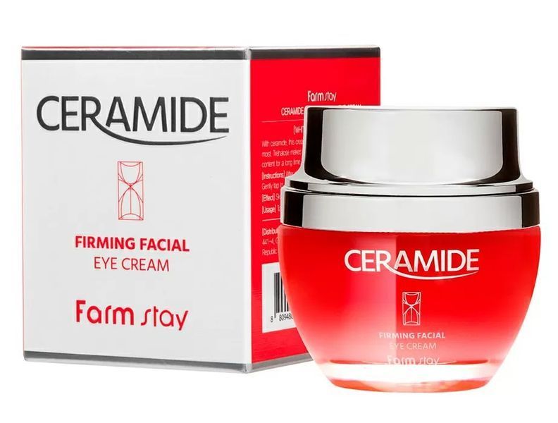 Крем для пружності шкіри навколо очей із керамідами FarmStay Ceramide Firming Facial Eye Cream M1027 фото