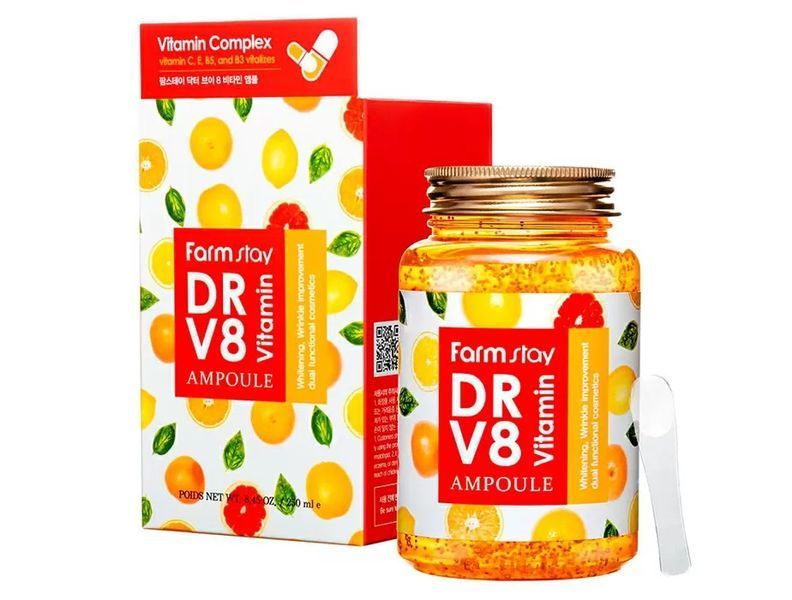 Витаминная сыворотка для лица FarmStay DR.V8 Vitamin Ampoule M0313 фото