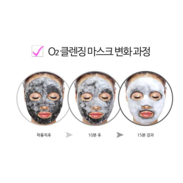 Очищающая пузырьковая маска с вулканическим пеплом PUREDERM Deep Purifying Black O2 Bubble Mask Volcanic M1455 фото