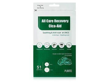 Противовоспалительные гидроколлоидные патчи от акне Purito All Care Recovery Cica-Aid M1657 фото