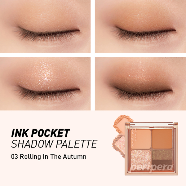 Палетка тіней у базових коричневих відтінках PERIPERA Ink Pocket Shadow Palette #003 Rolling In The Autumn M1482 фото