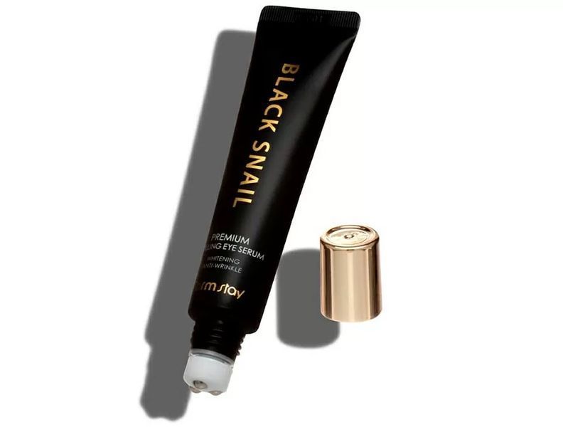 Сыворотка-роллер для кожи вокруг глаз FarmStay Black Snail Premium Rolling Eye Serum M1780 фото