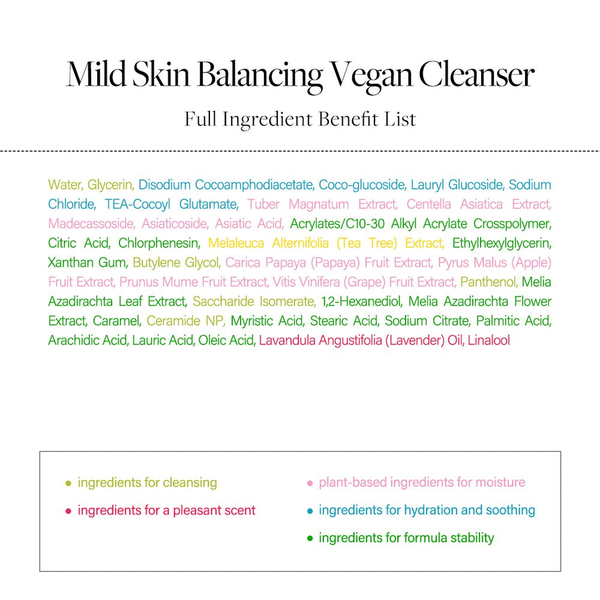 Балансувальний клінзер D'ALBA Mild Skin Balancing Vegan Cleanser M0324 фото