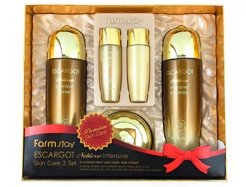 Набор средств для лица FarmStay Escargot Noblesse Intensive Skin Care 3 Set M0295 фото