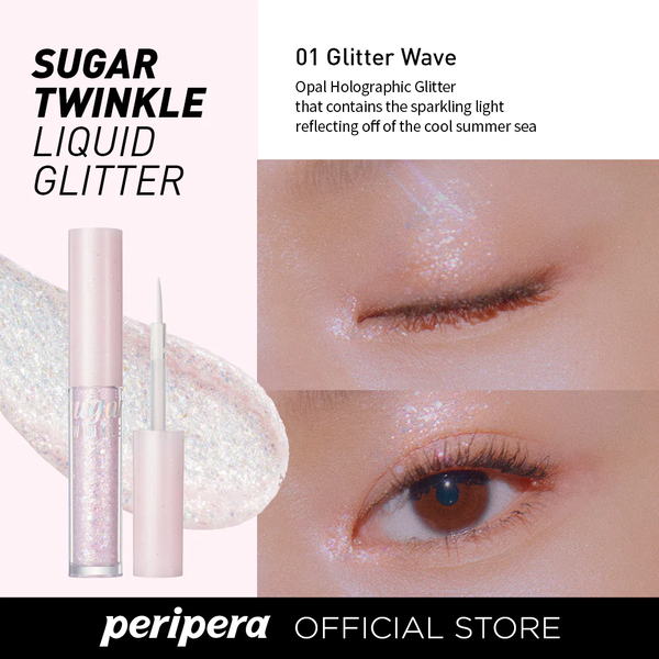 Блискучі тіні для повік PERIPERA Sugar Twinkle Liquid Glitter, Оттенок: #02 SODAPOP FLAKES M0374 фото