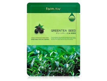 Успокаивающая тканевая маска FarmStay Visible Difference Mask Sheet Green Tea Seed M0684 фото