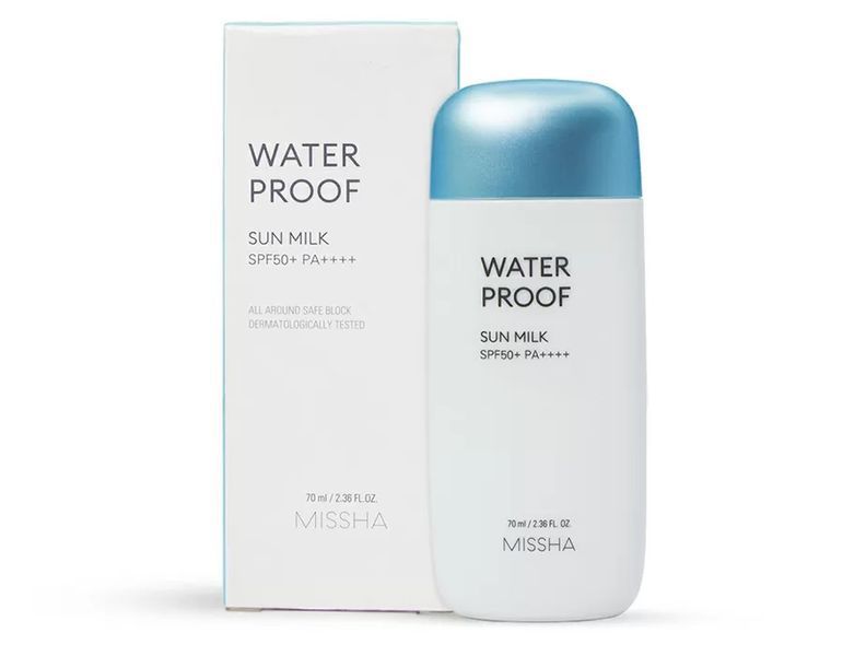 Водостійке сонцезахисне молочко Missha All Around Safe Block Waterproof Sun Milk SPF 50 M0420 фото