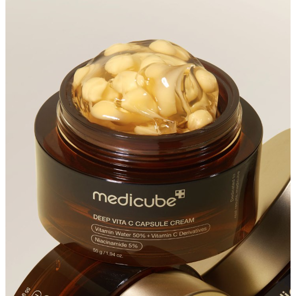 Осветляющий капсульный крем с витамином С и ниацинамидом MEDICUBE DEEP VITA C CAPSULE CREAM M1431 фото