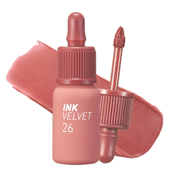 Матовый тинт для губ PERIPERA INK THE VELVET #026 WELL-MADE NUDE M1194 фото