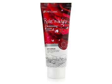 Пінка для вмивання Трояндова Вода 3W Clinic Rose Water Cleansing Foam M1578 фото