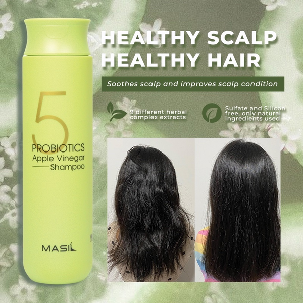 Шампунь з яблучним оцтом для відновлення pH-балансу, стік MASIL 5 Probiotics Apple Vinegar Shampoo M2101 фото