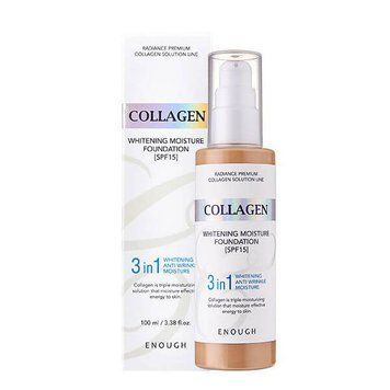 Тональна основа з колагеном 3 в 1  Enough Collagen Whitening Moisture Foundation, №13 M1919 фото