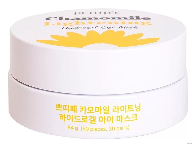 Гідрогелеві освітлюючі патчі Petitfee Chamomile Lightening Hydrogel Eye Mask M0475 фото
