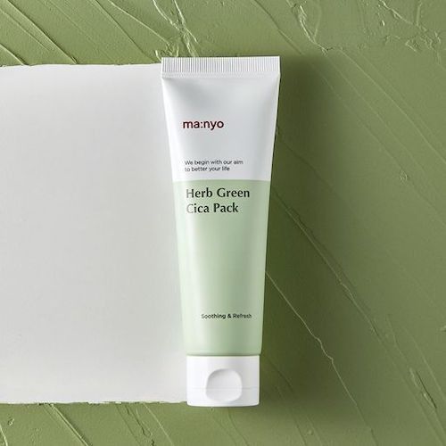 Маска глиняна заспокійлива із зеленим чаєм Manyo Herb Cica Pack M1134 фото