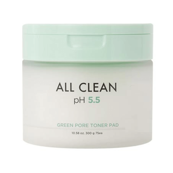 Тонер-педи для обличчя, що очищають Heimish All Clean Green Pore Toner Pad 75ea M1953 фото