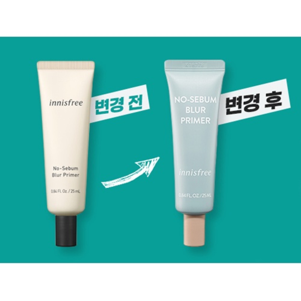 Матирующий праймер с єффектом фотошопа INNISFREE No-Sebum Blur Primer (2022) M1228 фото