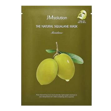 Поживна маска зі скваланом та 19 видами амінокислот JMSOLUTION THE NATURAL SQUALANE MASK MOISTURE M1630 фото