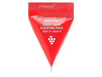 Нічна антивікова маска для обличчя з червоним вином Ayoume Enjoy Mini Sleeping Pack M1320 фото