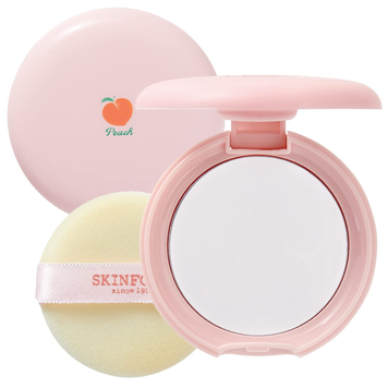 Прозора фінішна пудра SKINFOOD Peach Cotton Pore Blur Pact M0976 фото