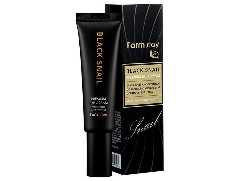 Крем для глаз с муцином черной улитки FarmStay Black Snail Premium Eye Cream M1019 фото
