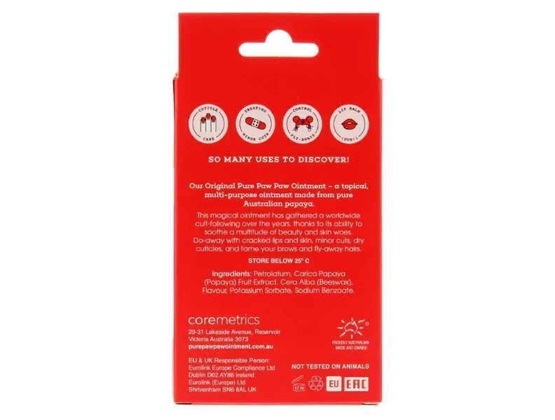 Набір відновлюючих бальзамів для губ без запаху Pure Paw Paw Ointment Original Duo M1253 фото