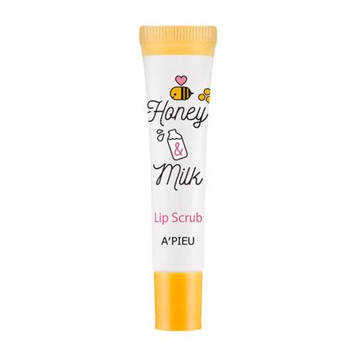 Скраб для губ на основі меду, олій та цукру A'PIEU HONEY & MILK LIP SCRUB M1788 фото