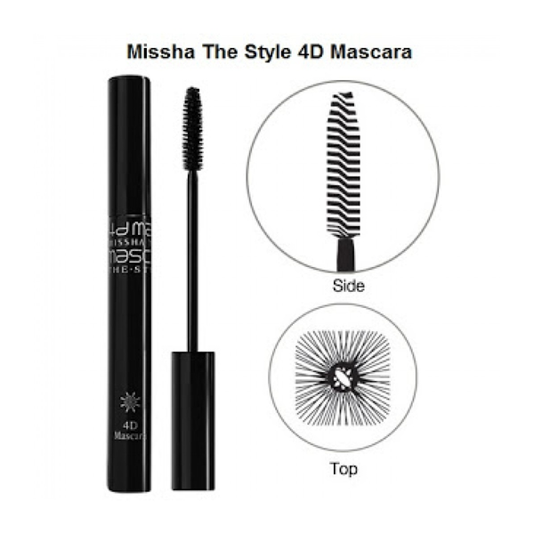 Классическая черная тушь MISSHA The Style 4D Mascara M0967 фото