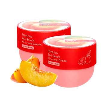 Крем-баттер для кожи лица и тела FARMSTAY REAL PEACH ALL-IN-ONE CREAM M0641 фото
