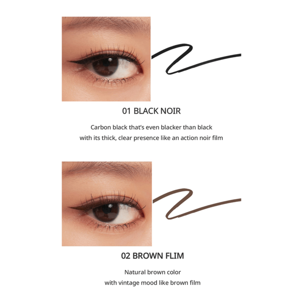 Рідкий лайнер #01 Black Noir PERIPERA Ink Thin Thin Brush Liner #Black M1681 фото